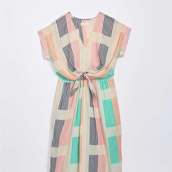 Lou & Grey Dresses & Skirts - Lou & Grey | Geo Tie Waist Pocket Midi Dress